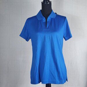 Devon and Jones French Blue Crownlux Performance Style DG20W Polo Work Top Sz M